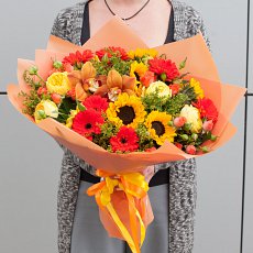 Заказать Букет цветов "Краски осени" с доставкой в Charlotte.ru Букет цветов "Краски осени"